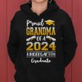 Proud Grandma Of A Class Of 2024 Kindergarten Graduate Women Hoodie