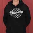 Retro Checkered Grandma Race Vintage Matching Family Women Hoodie