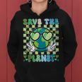Save The Planet Smile Face Boy Girl Teacher Earth Day Women Hoodie