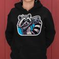 Vintage Camera Christmas Rocket Raccoon Meme Selfie Women Hoodie