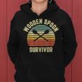 Wooden Spoon Survivor Retro Adult Novelty Sarcastic Women Hoodie