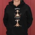 Workout Inhale Exhale Quote Giraffe Yoga Pose Relax Women Hoodie