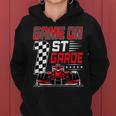 Game On 1St Grade Racing Flag Race Car First Grade Pit Crew Women Hoodie