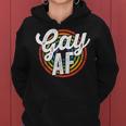 Gay Af Lgbt Pride Rainbow Flag March Rally Protest Equality Women Hoodie