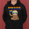 Gay Pride Sloth Rainbow Flag Ally Lgbt Transgender Women Hoodie