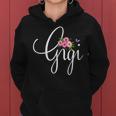 Gigi Flowers & Butterfly Fun For Grandma Grandmother Women Hoodie