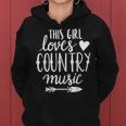 This Girl Loves Country Music Country Music Lover Women Hoodie