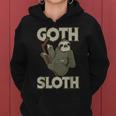 Goth Sloth Gothic Emo Cute Sloths Women Hoodie