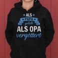 Granddaughter Oma Weltbester Als Papa Liebt Als Opaergöttert Kapuzenpullover für Damen