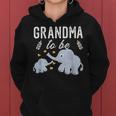 Grandma To Be Elephant Baby Shower Grandma Cute Women Hoodie