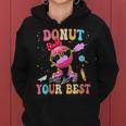 Groovy Donut Stress Just Do Your Best Testing Day Teachers Women Hoodie