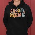 Groovy Meme Retro Mom Family Matching Mother's Day Women Hoodie