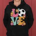 Groovy Soccer Love Cute Soccer Lover Ns Girls Women Hoodie