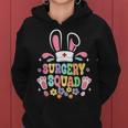 Groovy Surgery Squad Surgical Tech Nurse Bunny Ear Easter Women Hoodie