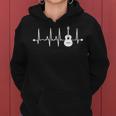 Guitarra Acústica Latido Del Corazón Guitarra Mú Cuello Sudadera con capucha para mujer