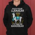 Hanukkah Pajamas Llamakah Llama Chanukah Pjs Women Hoodie