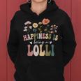 Happiness Is Being A Lolli Floral Lolli Mother's Day Women Hoodie