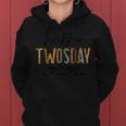 Happy Twosday 2-22-22 Leopard Twos Day 2022 Teacher Women Women Hoodie