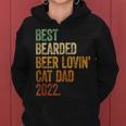 Herren Best Bearded Beer Lovin Cat Dad Bier Papa Hundeater Kapuzenpullover für Damen