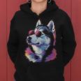 Husky Sonnenbrille Lustig Hund Mama Sibirisch Husky Papa Kapuzenpullover für Damen