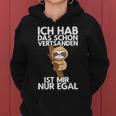 Ich Hab Das Schonerstanden Sloth Morgenmuffel Kapuzenpullover für Damen