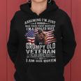 I'm A Spoiled Wife Of A Grumpy Old Veteran Husband Wife Women Hoodie