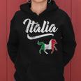 Italia Flag Horse Italian Italy Vintage Distressed Fade Women Hoodie