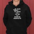 Je Sais Que Tu Sais Que Tu As Une Soeur Parfaite Sweat à capuche femme