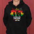 Junenth Celebrate Freedom 1865 African American Women Women Hoodie