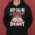 Just Call A Christmas Beast With Cute Little Owl Women Hoodie