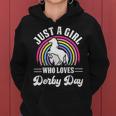Just A Girl Who Loves Derby Day Derby Day 2024 Girl Women Hoodie