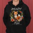 Just A Girl Who Loves Foxes For Girls Who Love Animals Women Hoodie