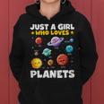Just A Girl Who Loves Planets Solar Space Science Lover Stem Women Hoodie