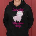 Just A Girl Who Loves Sheep Cute Pink Lamb Women Hoodie