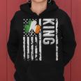 King Last Name Irish Pride Flag Usa St Patrick's Day Women Hoodie