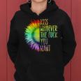 Kiss Whoever The F You Want Rainbow Lgbt Pride Women Hoodie