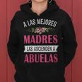 A Las Mejores Madres Las Ascienden A Abuelas Día De La Madre Cuello Sudadera con capucha para mujer