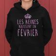 Les Legendes Sont Nees En Fevrier Tshirt Sweat à capuche femme