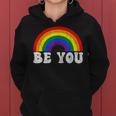 Lgbtq Be You Gay Pride Lgbt Ally Rainbow Flag Transgender Women Hoodie