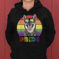 Lgbtq Swedish Vallhund Dog Rainbow Love Gay Pride Women Hoodie