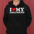 I Love My Girlfriend Gf I Heart My Gf Valentines Day 2024 Women Hoodie