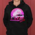 Love Jdm Girl Racer Pink Japanese Modified Race Car Women Hoodie