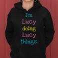 Lucy Cute Personalized Text Kid's Top For Girls Women Hoodie