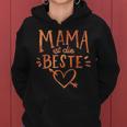 Mama Ist Die Beste Mama Der Welt Blumen Women's Kapuzenpullover für Damen