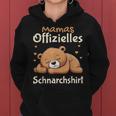 Mama Offizielles Schnarch Schlafanzug Bär Schlaf Kapuzenpullover für Damen