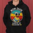 Mom Duck Queen Of The Quackery Mama Duck Mother's Day Women Hoodie