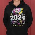 Mom Senior 2024 Proud Mom Of A Class Of 2024 Graduate Mother Women Hoodie