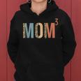 Mom3 Mom Cubed Mother Of Three Mama Of 3 Leopard Women Hoodie