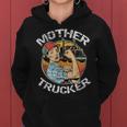Mother Trucker Female Cdl Semi Truck Driver Women Hoodie