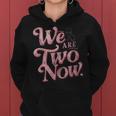 Mother's Day We Are Two Now Pregnancy Announcement Vintage Women Hoodie